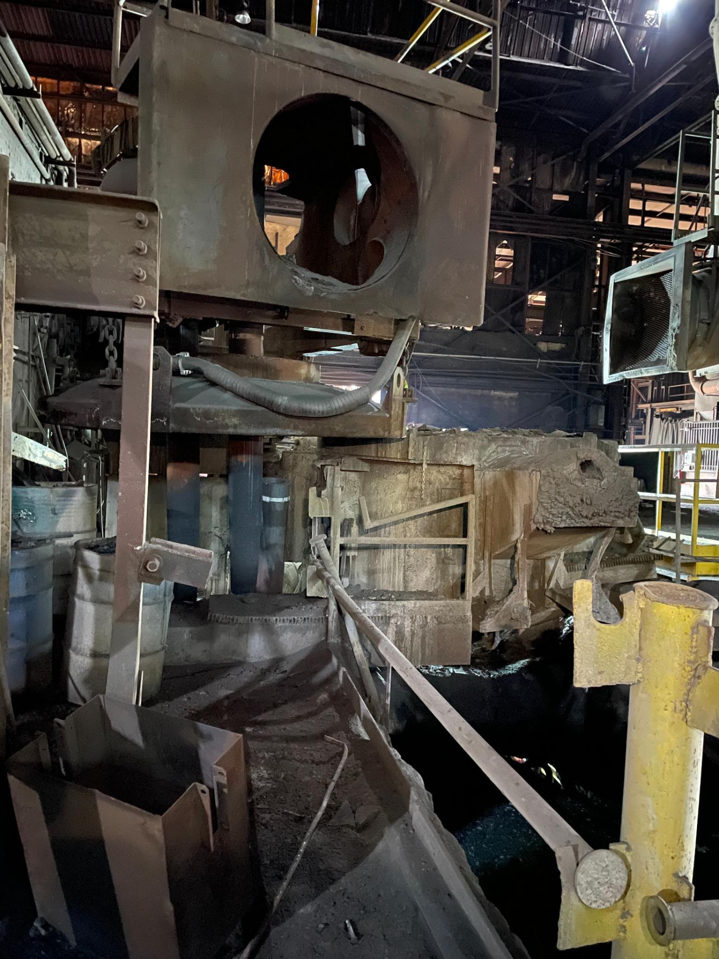 HYDRO-ARC MELTING FURNACE, WHITING 9' DIAMETER, approx..8 T. cap. hyd. tilt drive, Pennsylvania 4, - Image 2 of 6