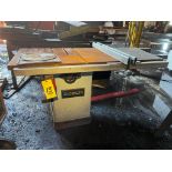 TABLE SAW, DELTA MDL. 36-714, 115/230 v., 1-3/4 HP, 3,600 RPM, S/N 30327