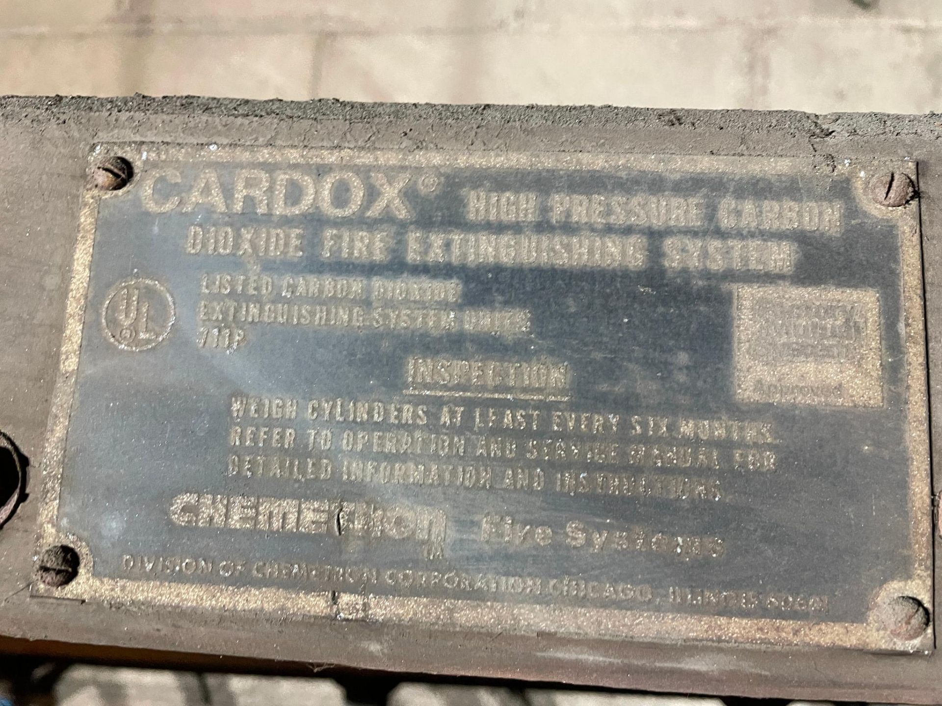 LOT OF CARDOX FIRE SUPPRESSION SYSTEMS - Image 3 of 3
