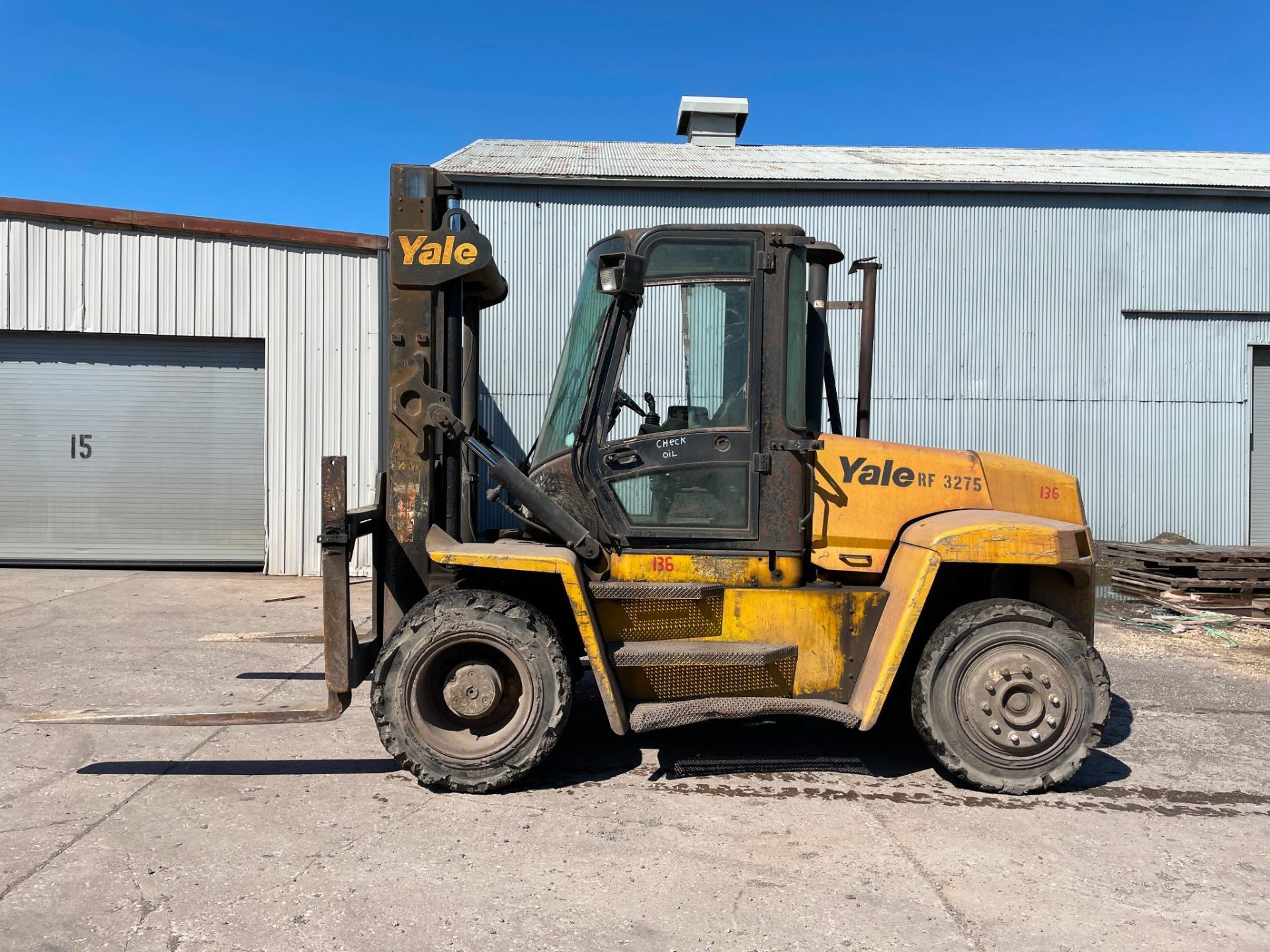 FORKLIFT, YALE 19,050-LB. BASE CAP. MDL. GP240DB, diesel, 13,640-lb. truck weight, 147.6" lift