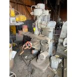 INDEX VERTICAL TURRET MILL, table size approx. 9" x 40", w/ power feed table