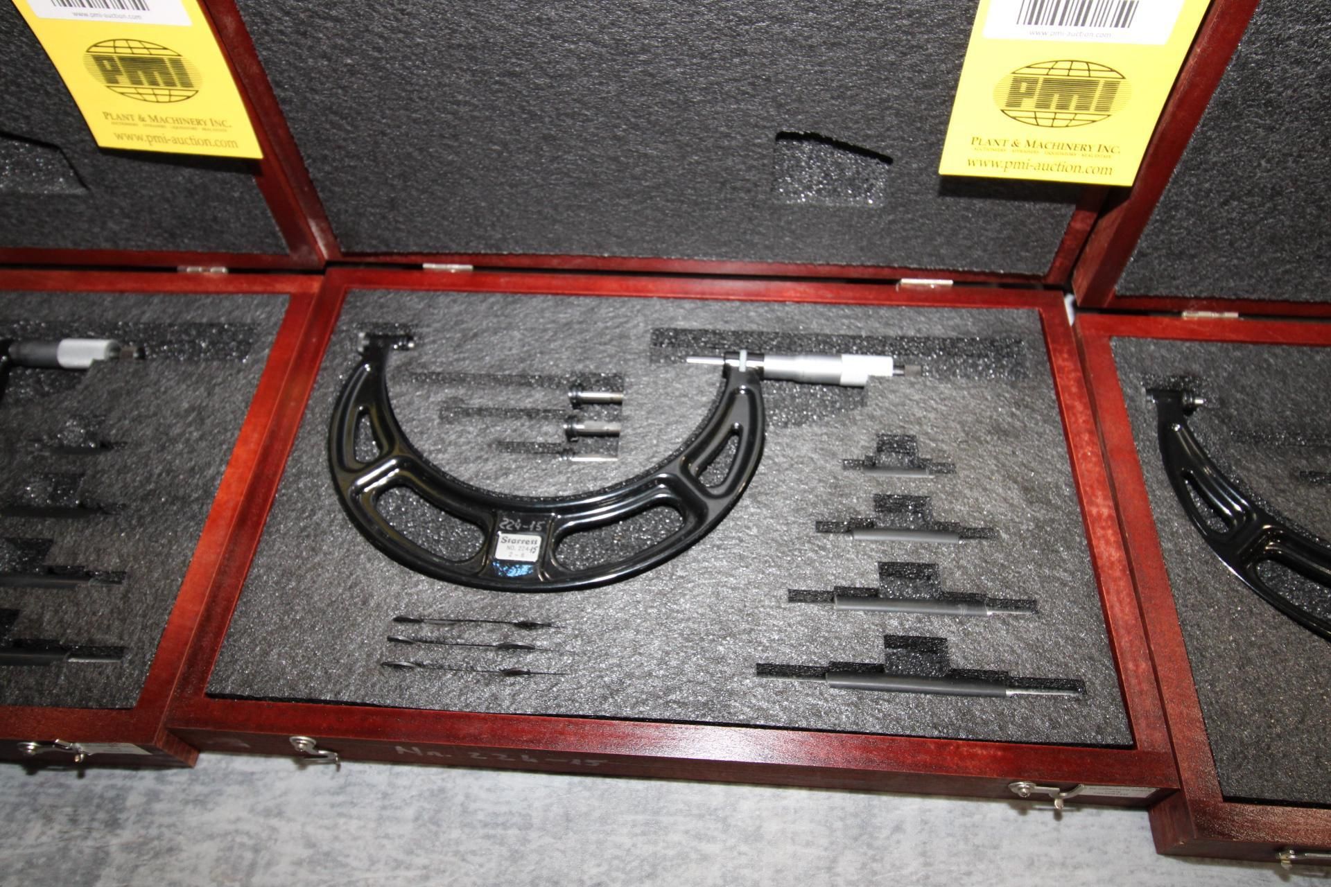 OUTSIDE MICROMETER, STARRETT MDL. 224 ARLZ SERIES, 2 to 6" range, Interchangeable-Anvil - Image 2 of 2