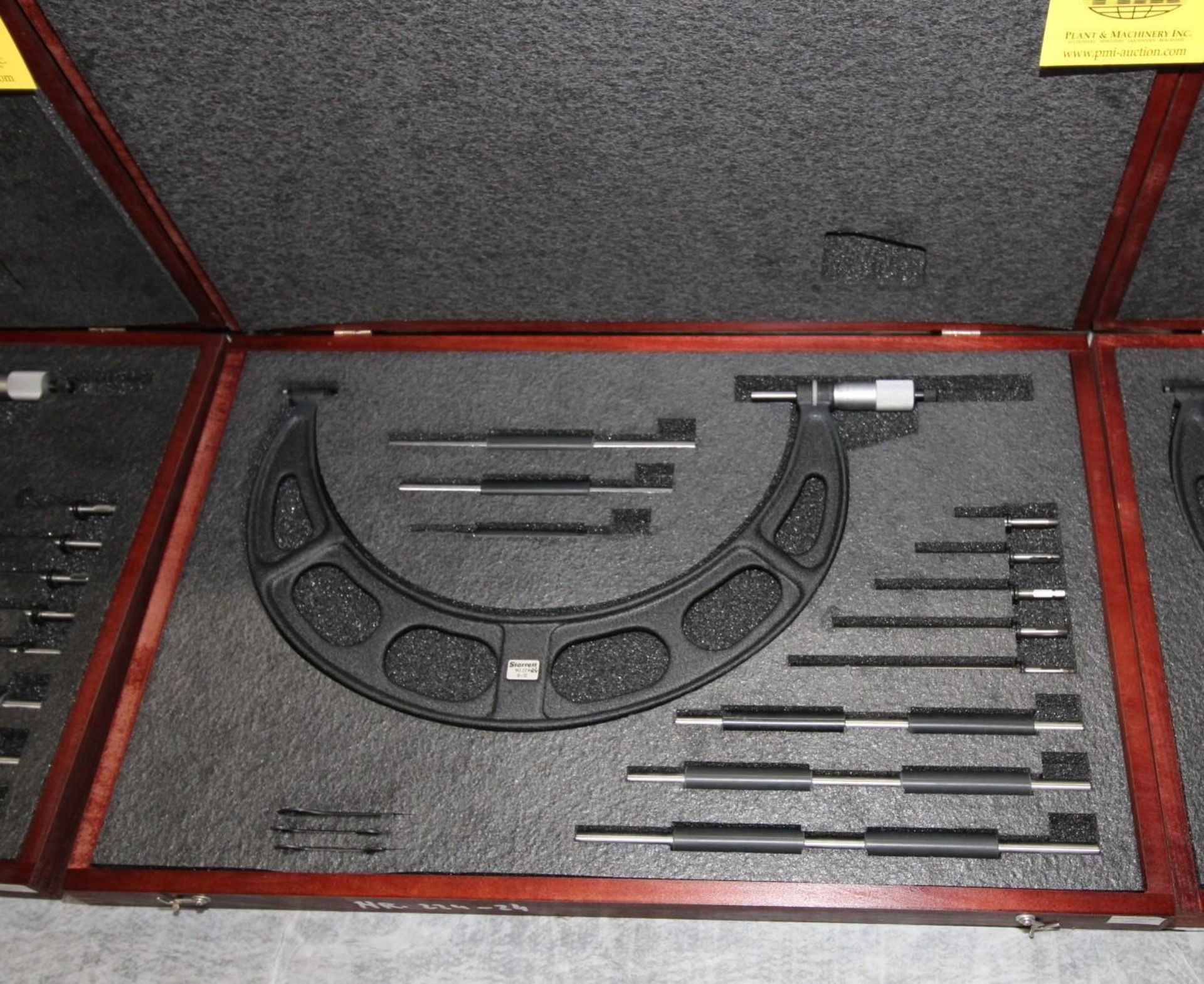 OUTSIDE MICROMETER, STARRETT MDL. 224 GRLZ SERIES, 6 to 12" range, Interchangeable-Anvil micrometer, - Image 2 of 2