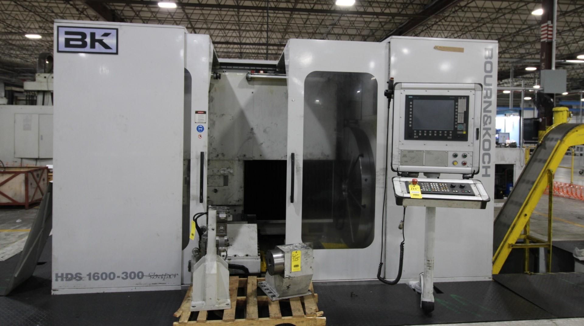 CNC HERRINGBONE GEAR SHAPER, BOURN & KOCH MDL. HDS-1600-300, new 2012, Siemens Sinumerik 9-axis