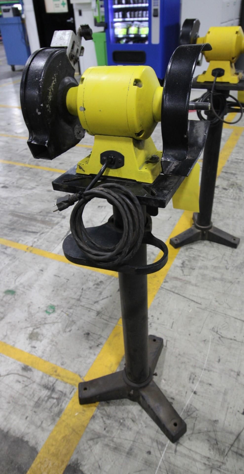 PEDESTAL GRINDER, DEWALT MDL. DW758. 8" dia. wheels, 3/4 HP, 3600 RPM - Image 2 of 3