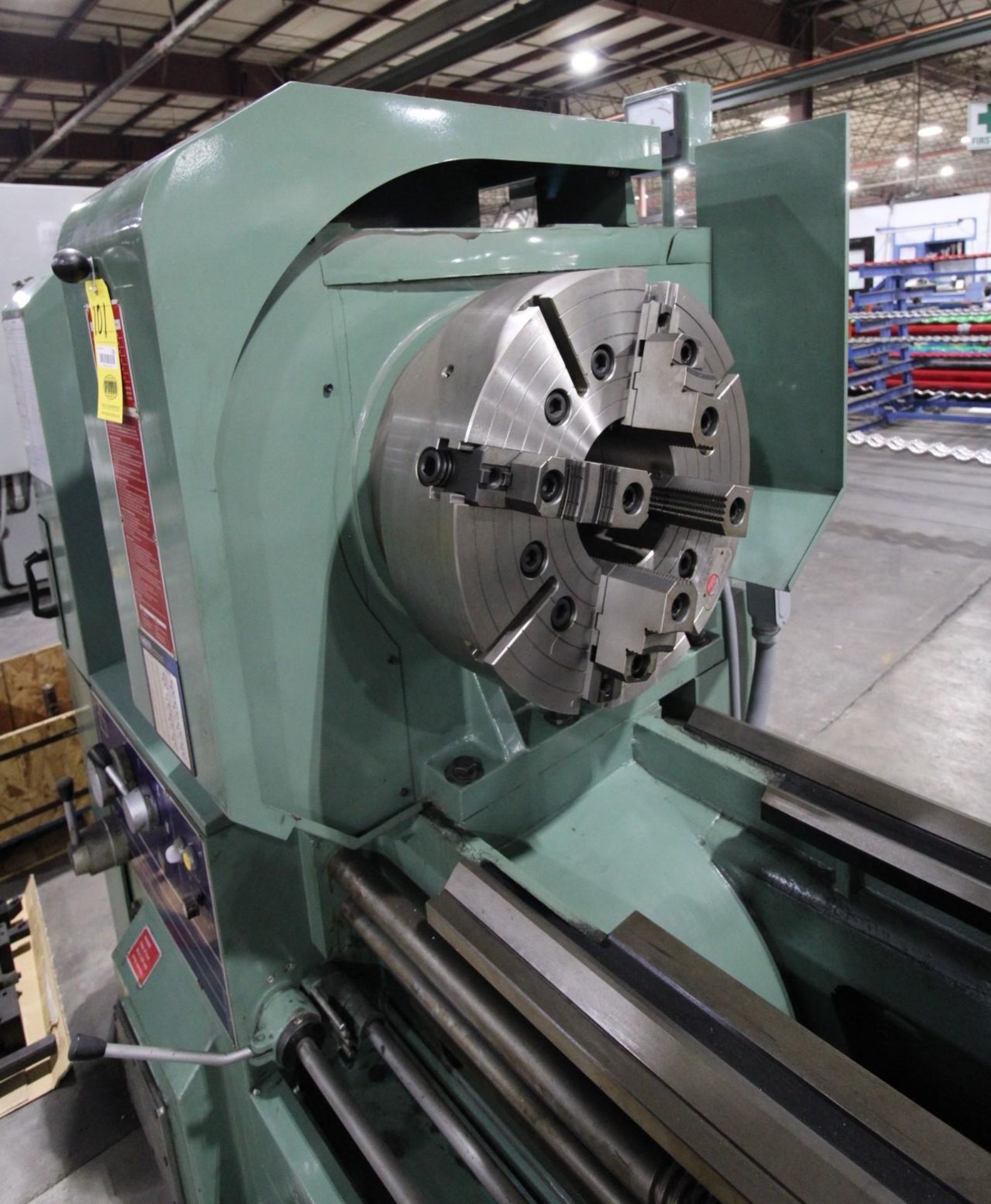 HOLLOW SPINDLE LATHE, KINGSTON HEAVY DUTY 34 HP-2000, new 2014, never used in production, 7-1/4" sp - Image 9 of 23