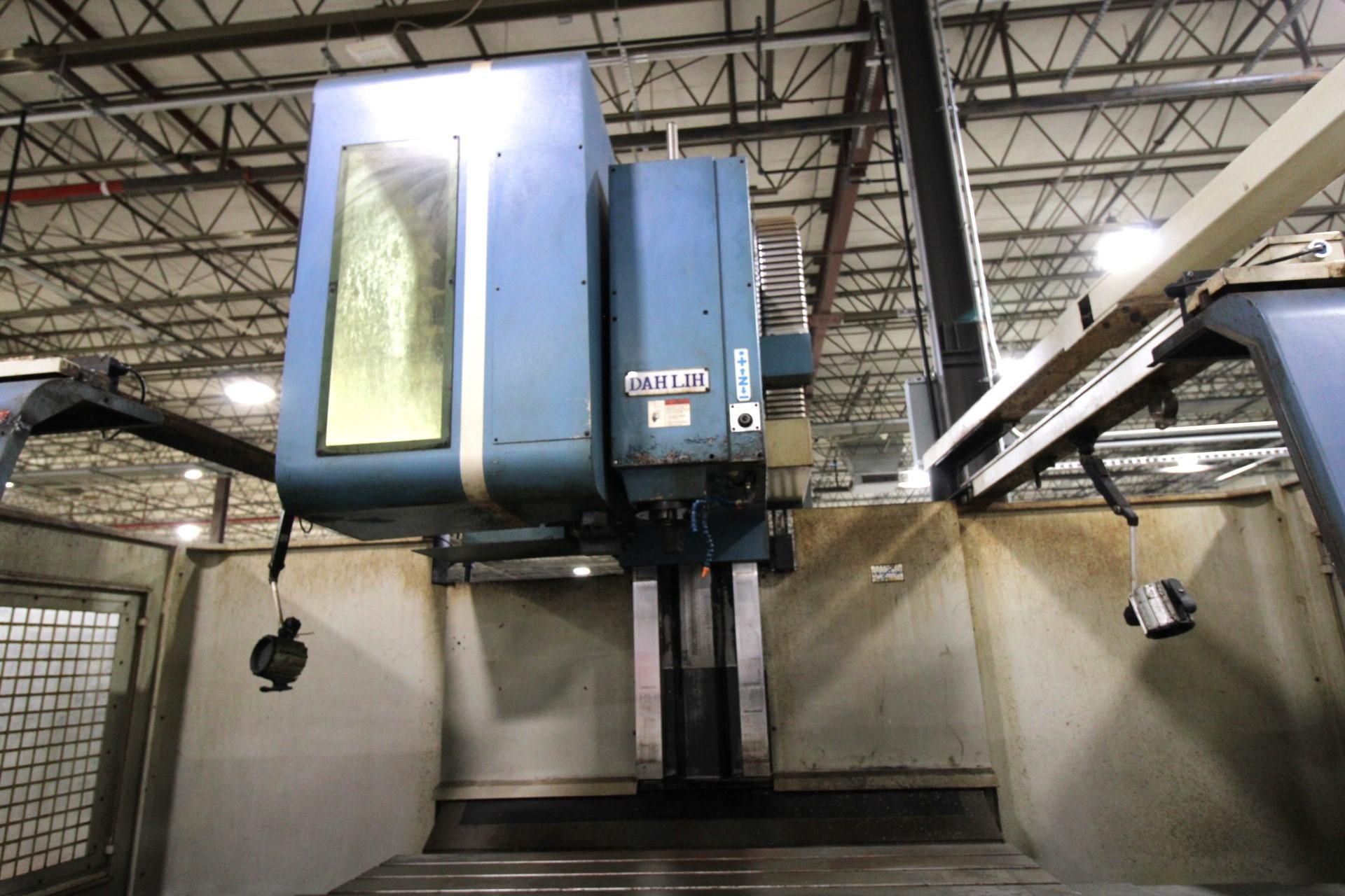 CNC VERTICAL MACHINING CENTER, DAHLIH MCV-1700, new 2006, Fanuc 21i-MB CNC control, 40” x 75” tbl. - Image 7 of 24