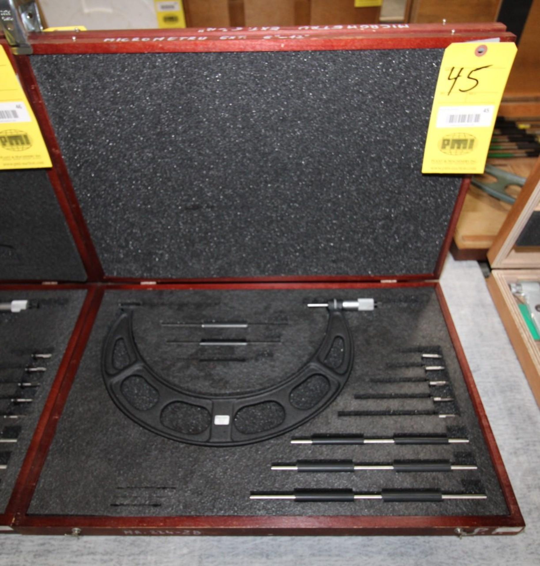 OUTSIDE MICROMETER, STARRETT MDL. 224 GRLZ SERIES, 6 to 12" range, Interchangeable-Anvil micrometer,