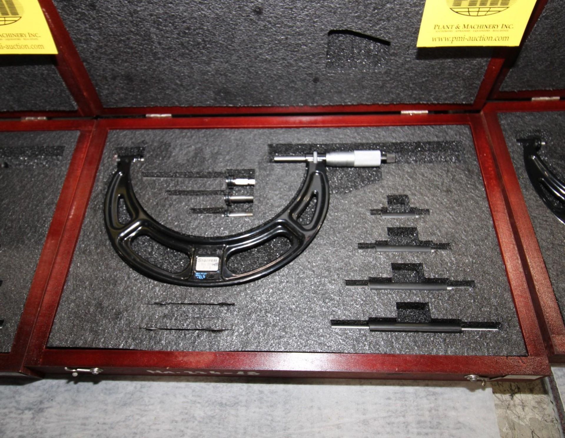 OUTSIDE MICROMETER, STARRETT MDL. 224 ARLZ SERIES, 2 to 6" range, Interchangeable-Anvil - Image 2 of 2