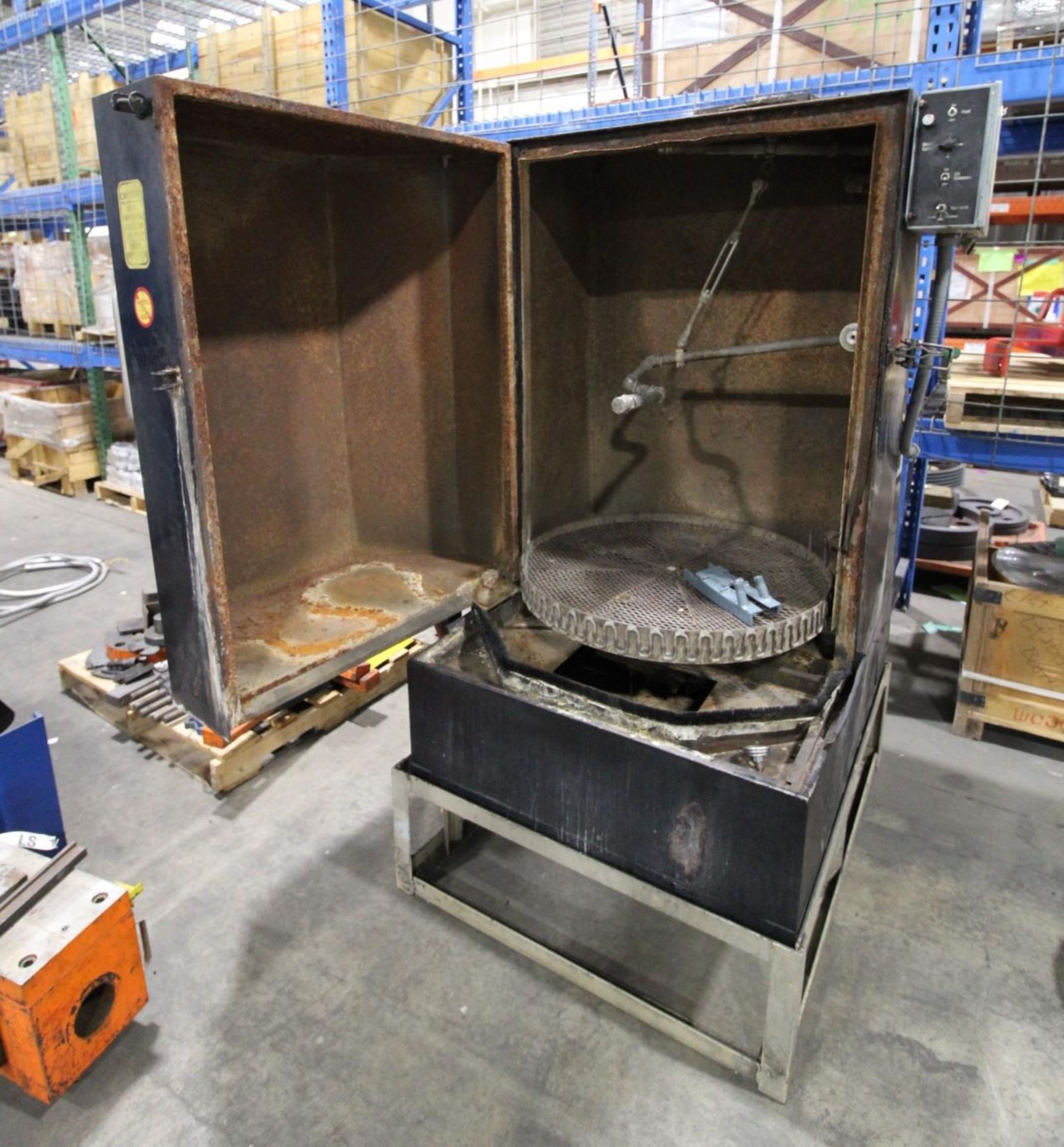 ROTARY PARTS WASHER, TEMCO, 30” rotary tbl., wash cycle up to 60 mins. - Image 4 of 7