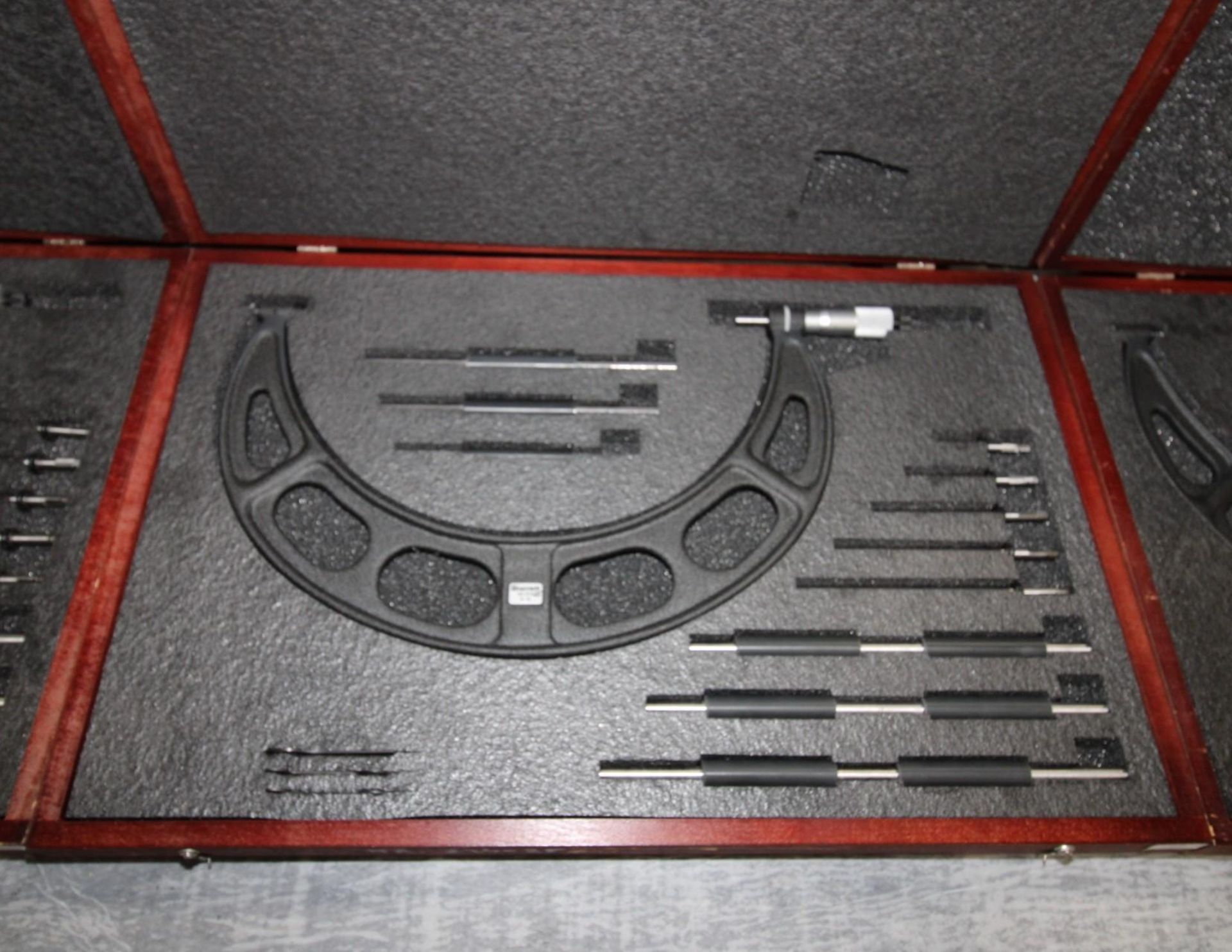 OUTSIDE MICROMETER, STARRETT MDL. 224 GRLZ SERIES, 6 to 12" range, Interchangeable-Anvil micrometer, - Image 2 of 2