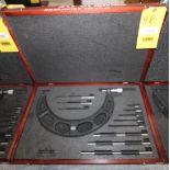 OUTSIDE MICROMETER, STARRETT MDL. 224 GRLZ SERIES, 6 to 12" range, Interchangeable-Anvil micrometer,