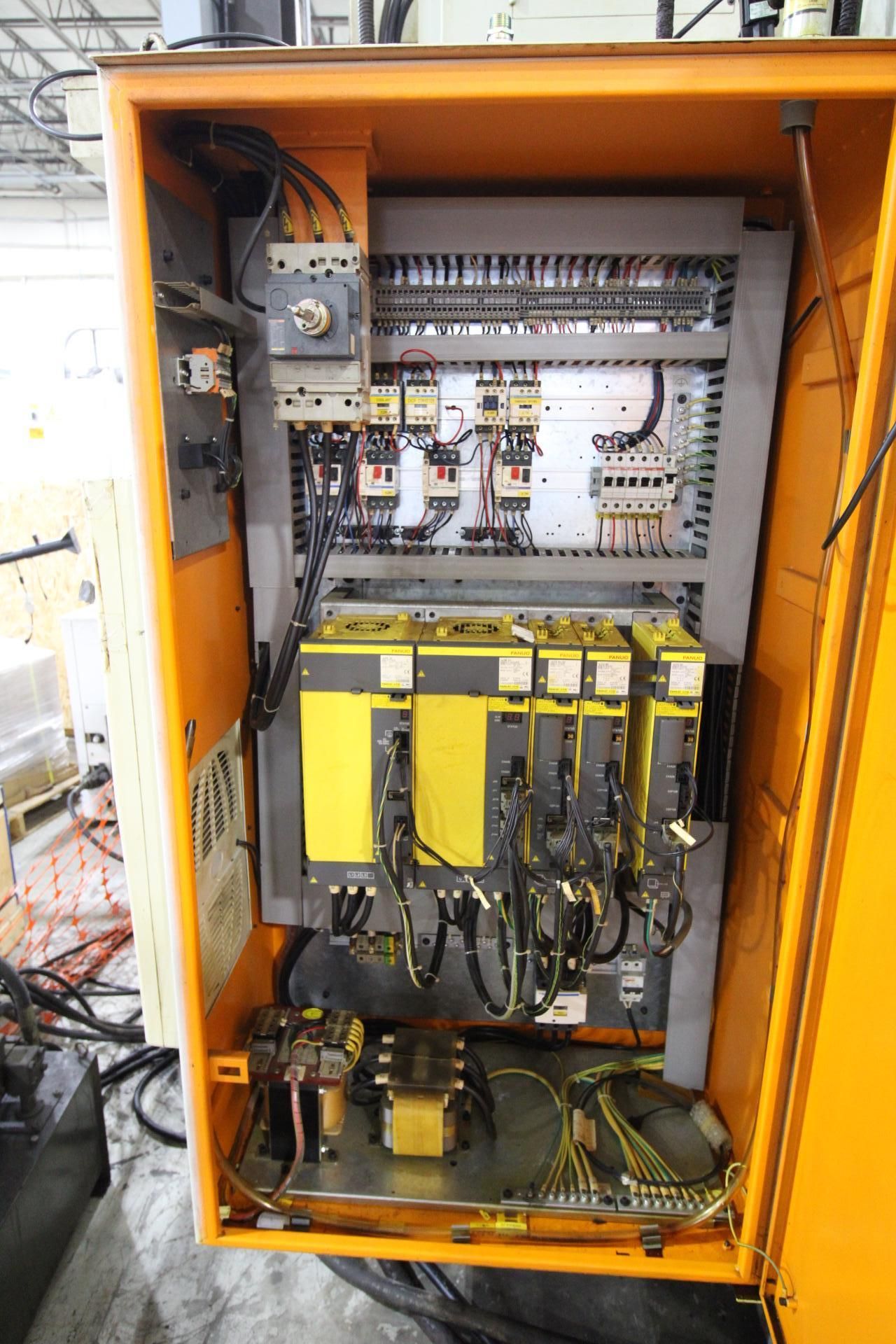 CNC VERTICAL MACHINING CENTER, DAHLIH MCV-1700, new 2006, Fanuc 21i-MB CNC control, 40” x 75” tbl. - Image 23 of 24