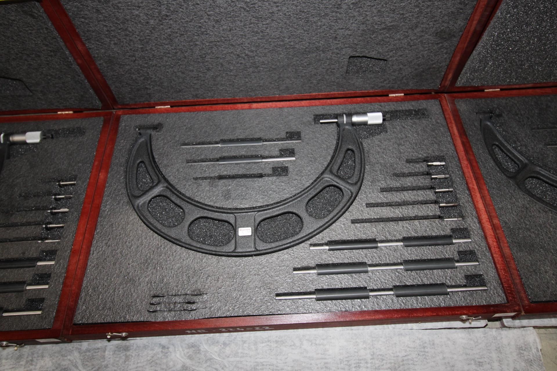 OUTSIDE MICROMETER, STARRETT MDL. 224 GRLZ SERIES, 6 to 12" range, Interchangeable-Anvil micrometer, - Image 2 of 2