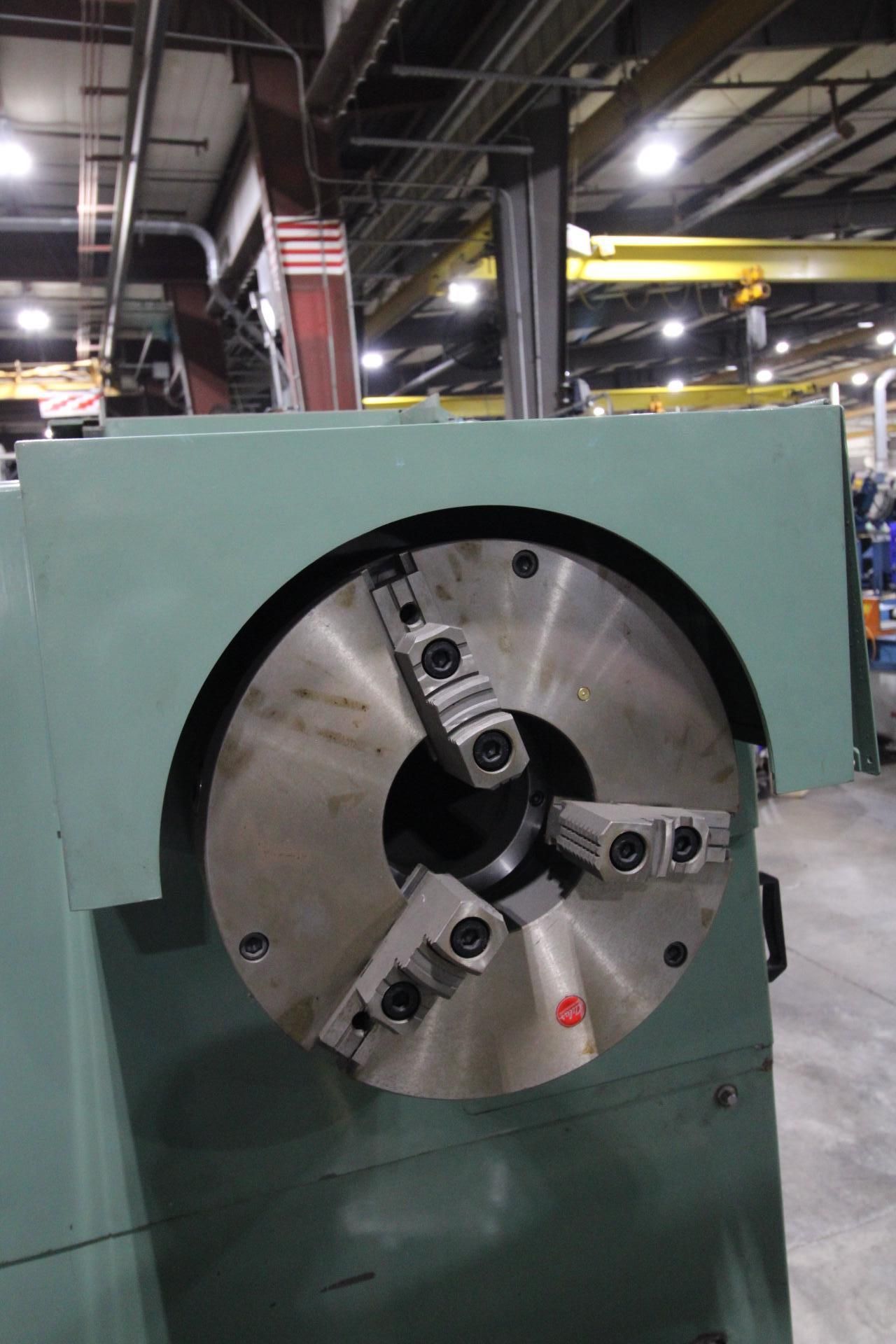 HOLLOW SPINDLE LATHE, KINGSTON HEAVY DUTY 34 HP-2000, new 2014, never used in production, 7-1/4" sp - Image 21 of 23