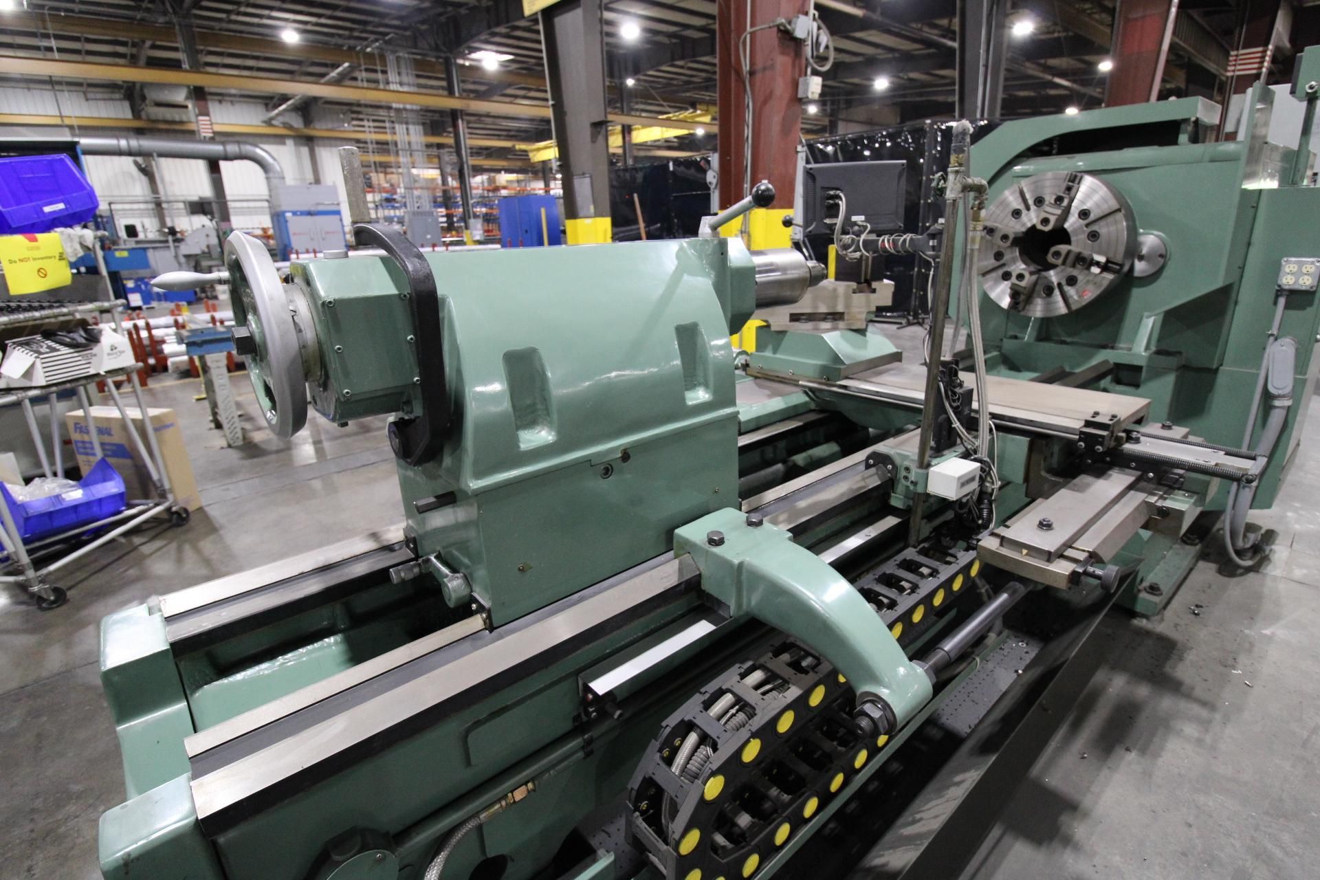HOLLOW SPINDLE LATHE, KINGSTON HEAVY DUTY 34 HP-2000, new 2014, never used in production, 7-1/4" sp - Image 17 of 23