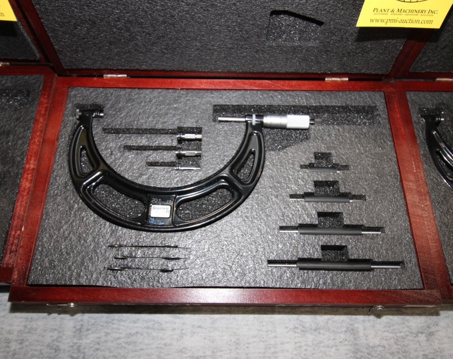 OUTSIDE MICROMETER, STARRETT MDL. 224 ARLZ SERIES, 2 to 6" range, Interchangeable-Anvil - Image 2 of 2