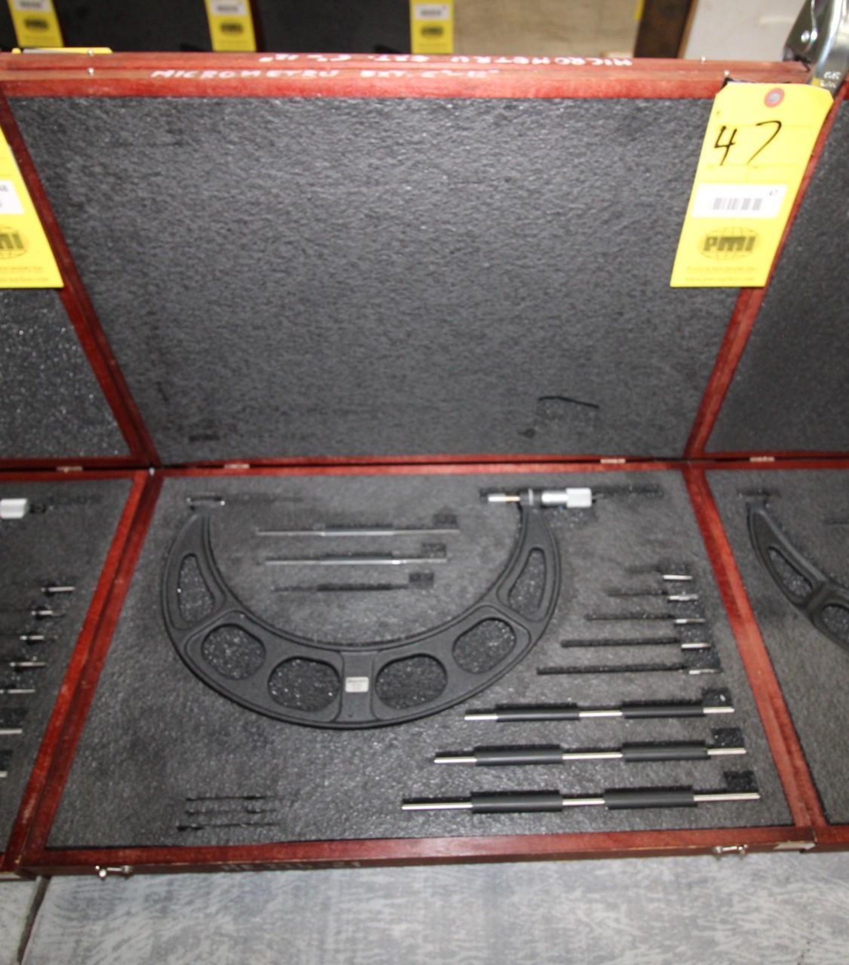 OUTSIDE MICROMETER, STARRETT MDL. 224 GRLZ SERIES, 6 to 12" range, Interchangeable-Anvil micrometer,