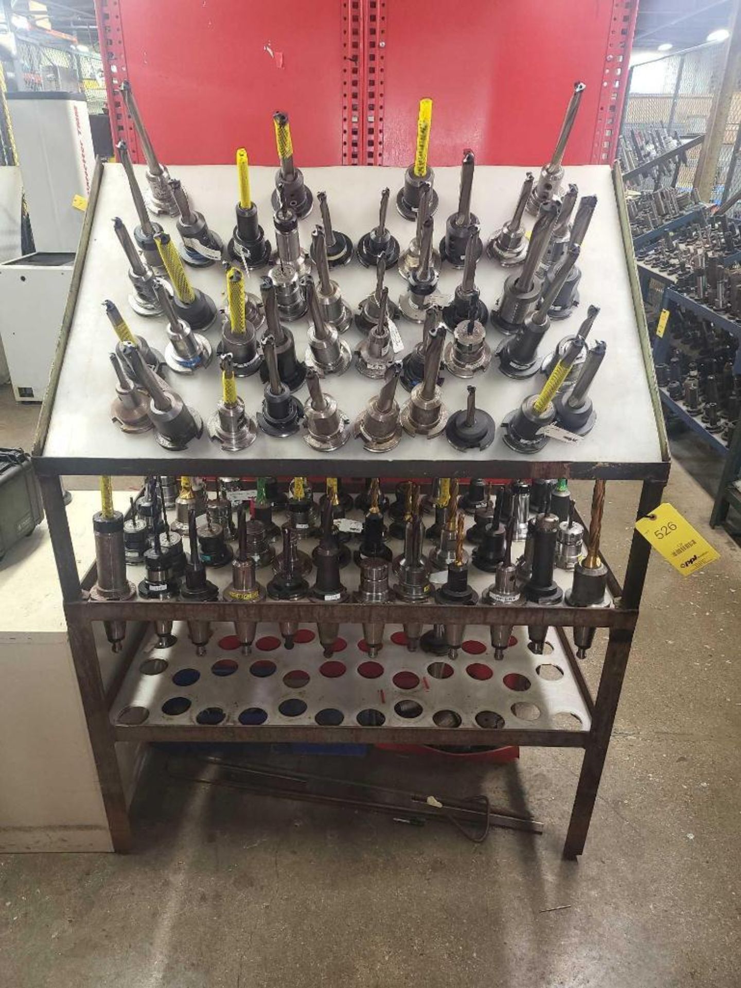 LOT: Rack w/(85) Pieces of CAT 50 Tool Holders & Assorted Tooling - Image 5 of 13