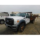 2011 Ford Model F-450 Stake Bed Truck, VIN:1FDTF4GT4BEC38311 Regular Cab, 4 x 2, 8-Cylinder 6.7-Lite