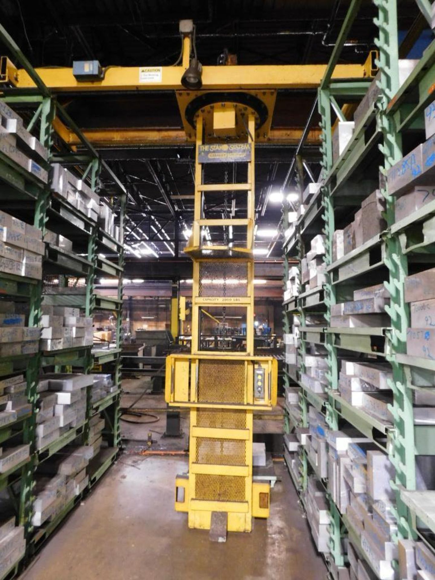 LOT: Vidmar Stak System Heavy Duty Steel Racking with Integrated Picker, 1-Ton Capacity (DELAYED REM