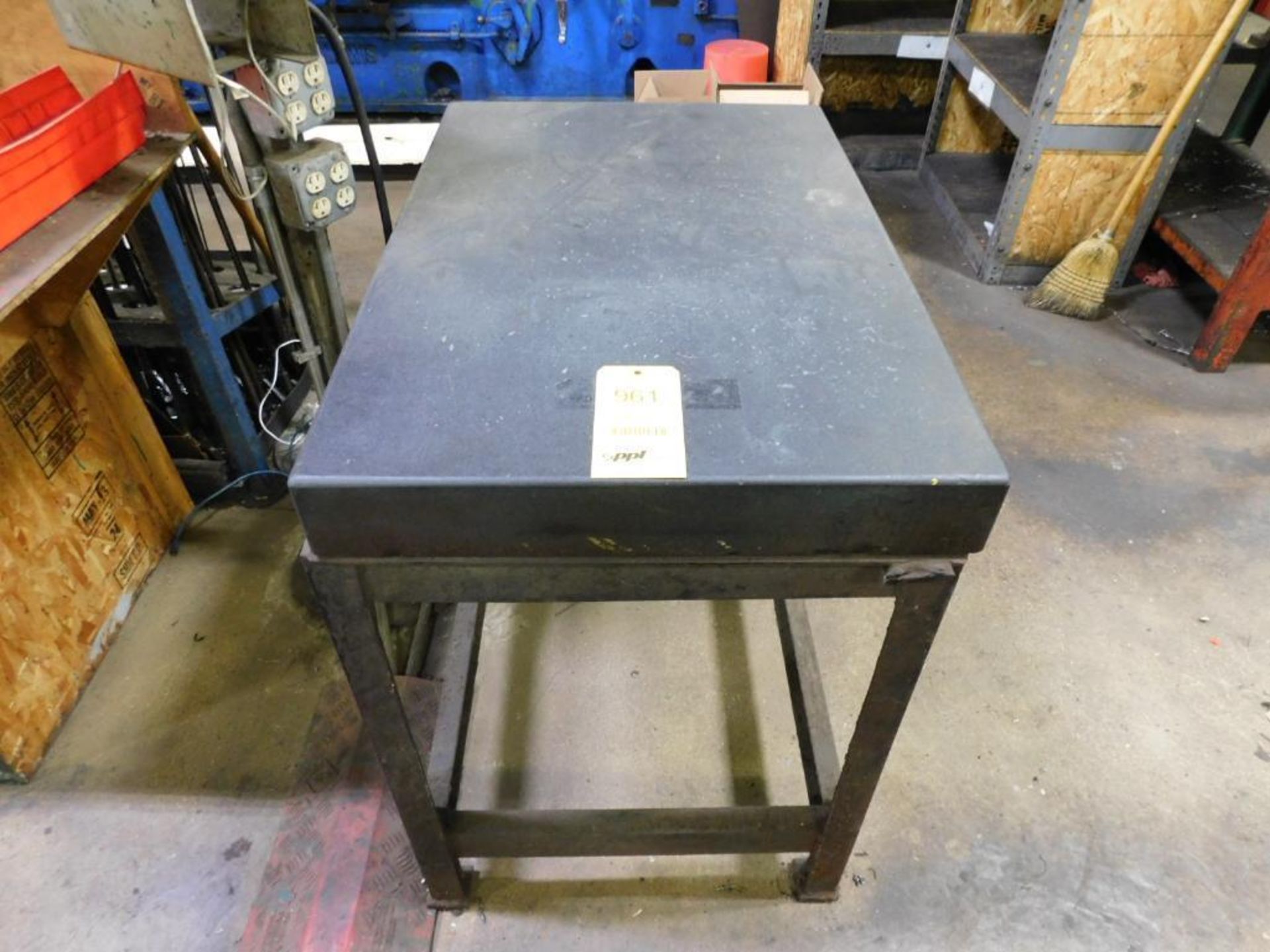 LOT: (1) 48" x 36" Granite Surface Plate on Steel Base, (1) 36" x 24" Granite Surface Plate on Steel