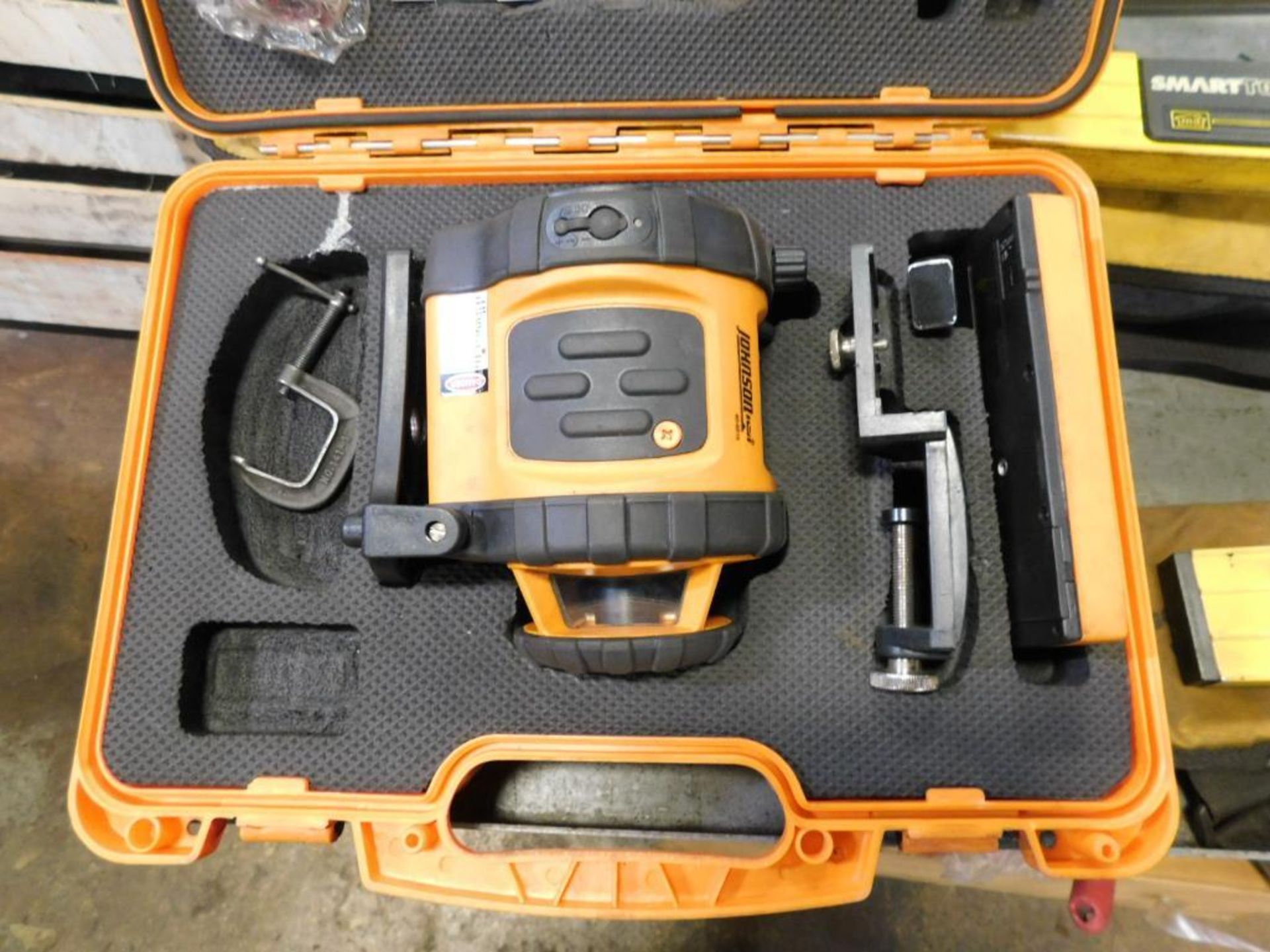 LOT: Johnson 40-6515 Self Leveling Rotary Laser Level w/CST/Berger Tripod, (2) Smart Tool Levels (CA - Image 2 of 10