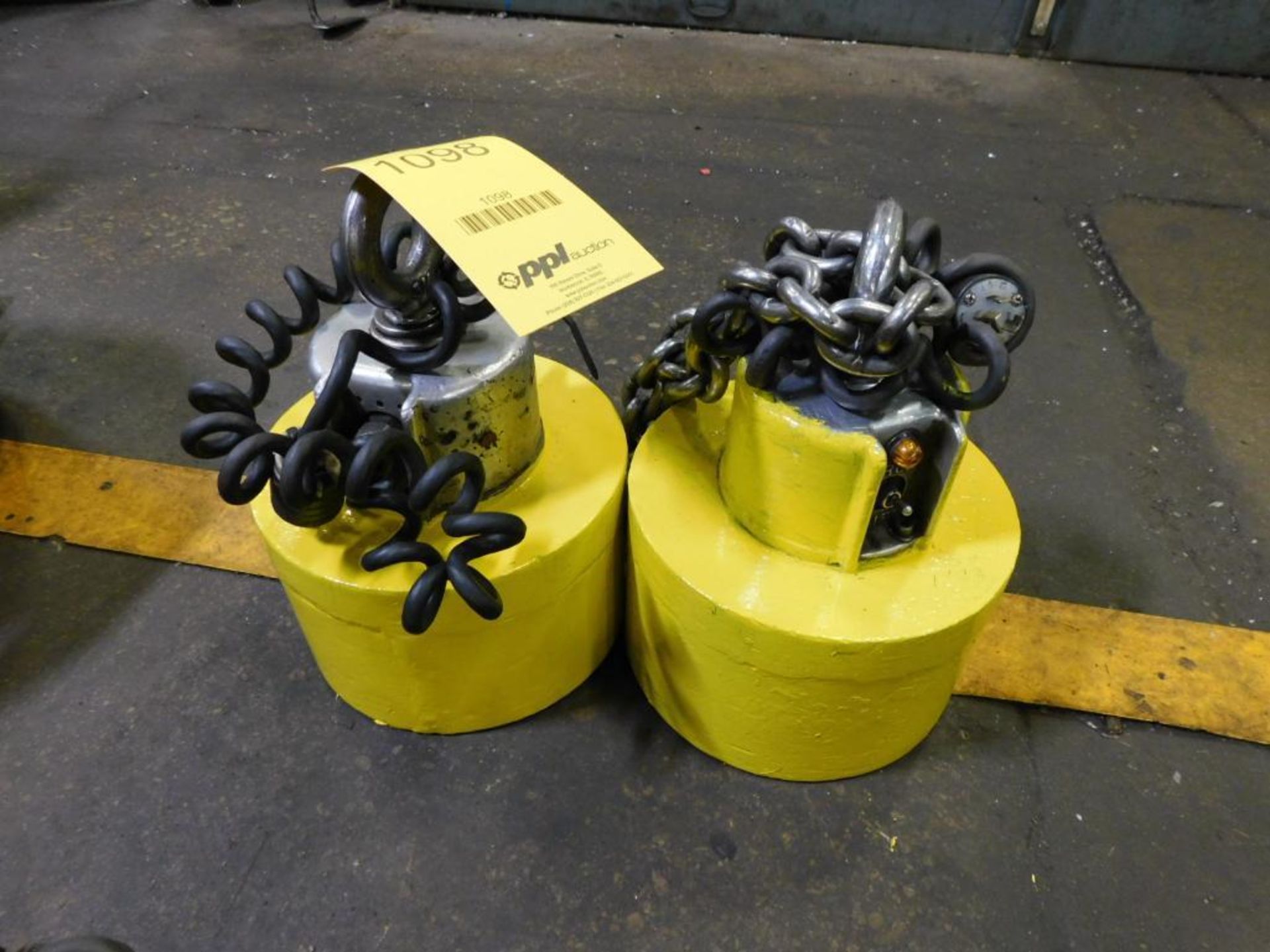 LOT: (2) 2,400 Lb. (approx.) Electromagnetic Lifting Magnets