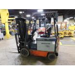 Toyota 4,850 Lb. Electric Forklift Model 8FBCHU25, S/N 60616, Solid Tires, 189" Max Lift Height, 3-S