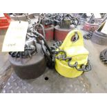 LOT: (1) 2,400 Lb. (approx.) Electromagnetic Lifting Magnet, (1) 1,200 Lb. (approx.) Electromagnetic