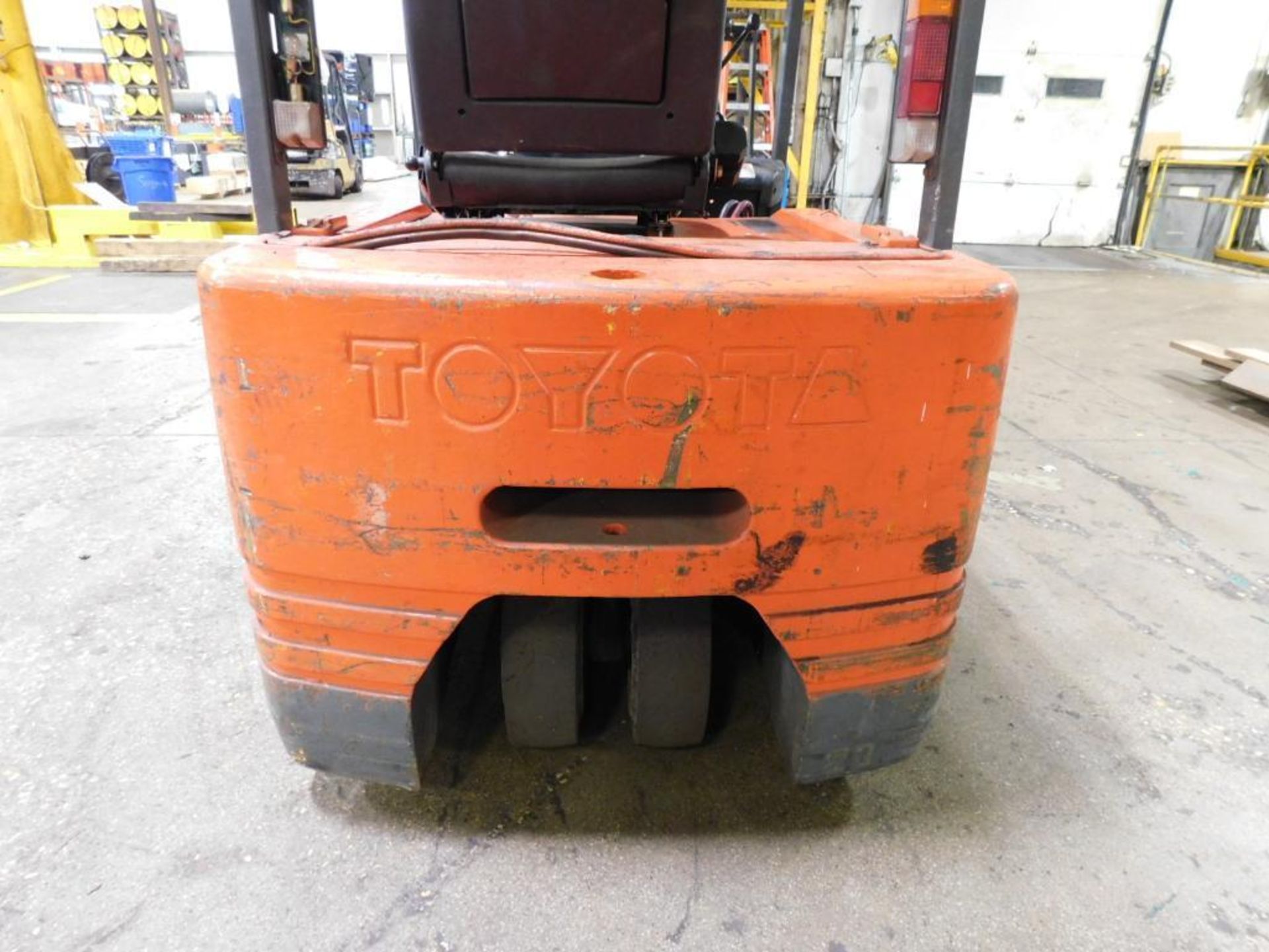 Toyota 3,450 Lb. Electric Forklift Model 5FBE20, S/N 10222, Solid Tires, 189" Max Lift Height, 3-Sta - Image 4 of 17