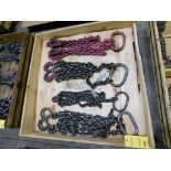 LOT: (1) 2-Leg 28,000 Lb. Chain Lifting Sling, 8' Reach, (1) 2-Leg 20,800 Lb. Chain Lifting Sling, 7