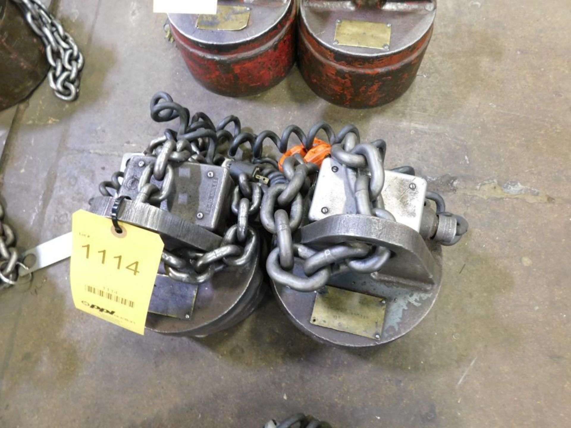 LOT: (2) 1,200 Lb. (approx.) Electromagnetic Lifting Magnets - Image 2 of 2