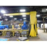 2-Ton Free Standing 360° Jib Crane w/Budgit 2-Ton Chain Hoist