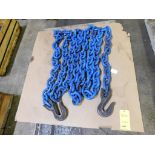 40,000 Lb. Double Hook Lifting Chain, 19' Length, Size 7/8"