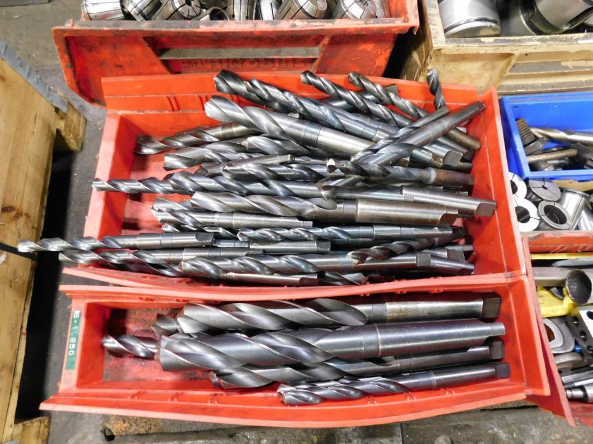 LOT: Assorted Taper Shank Drill Bits, Collets, Tool Bushings, etc. on Material Cart - Image 2 of 5