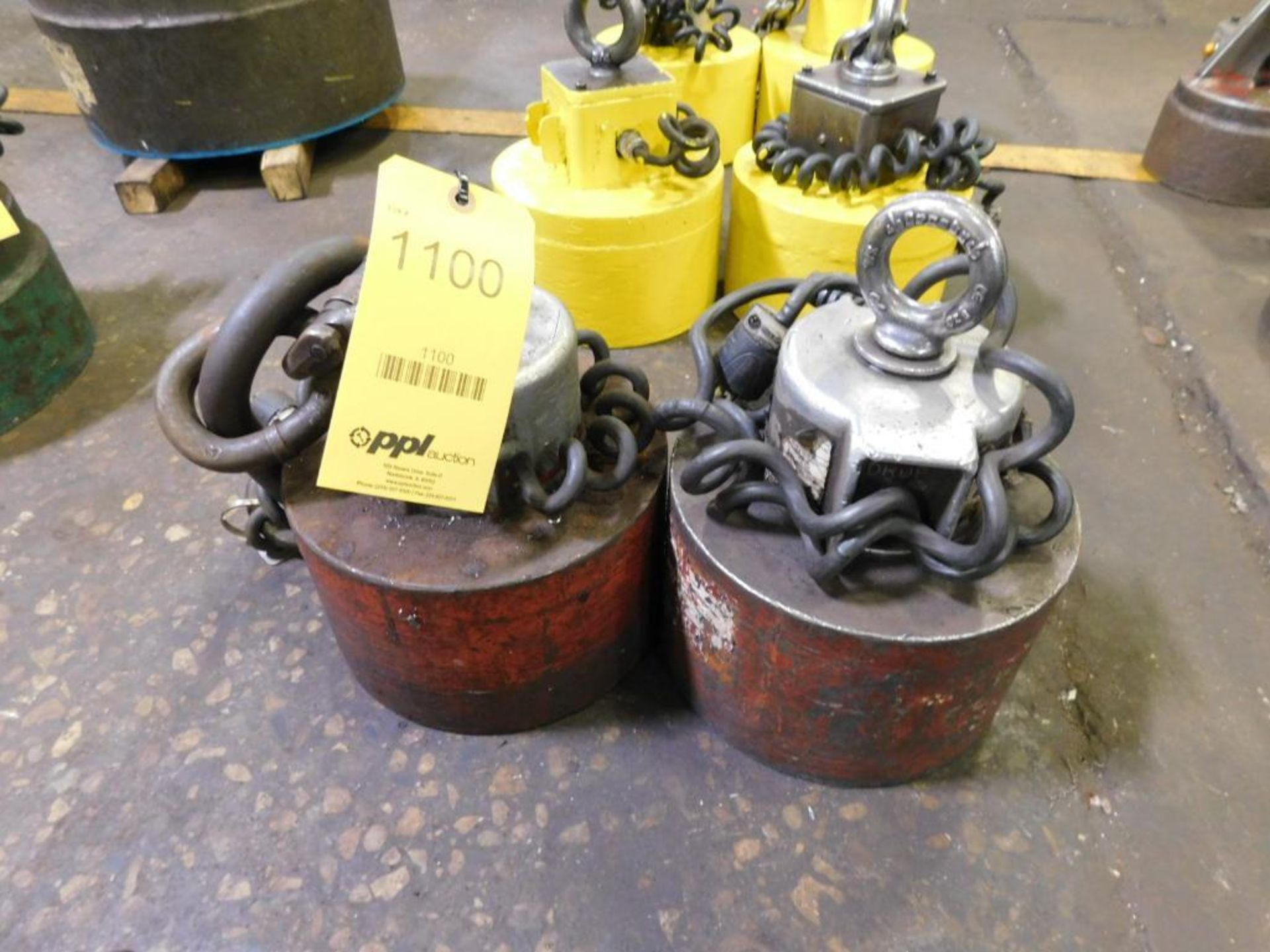 LOT: (2) 2,400 Lb. (approx.) Electromagnetic Lifting Magnets