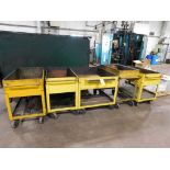 LOT: (5) Heavy Duty Shop Carts