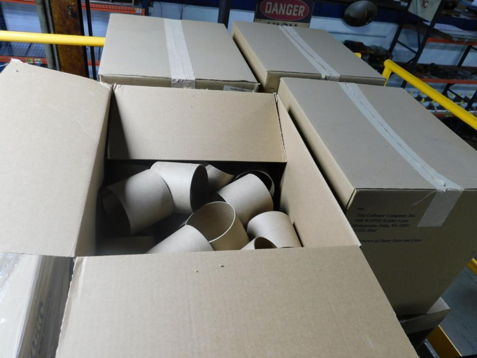 LOT: Contents of Mezzanine, Titan 5,500 Lb. Pallet Jack, Assorted Shipping Tubes, Paper Cores, Foam - Image 9 of 10