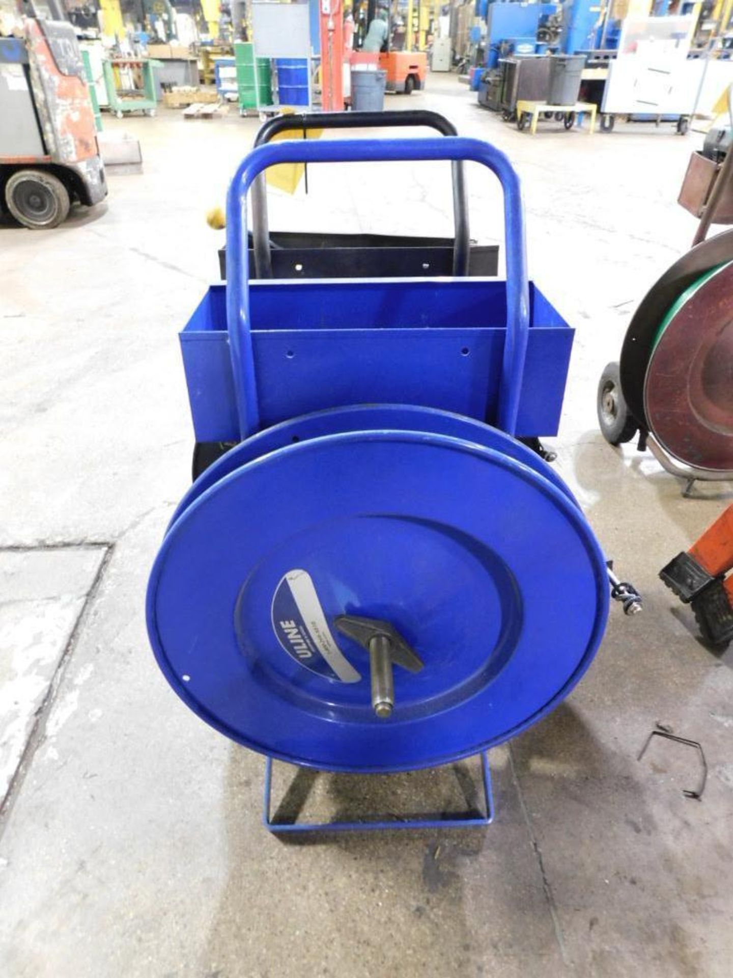 LOT: Rolling Banding Cart w/Steel Banding, Manual Fromm Strapping Tool, U-Line Rolling Banding Cart - Image 4 of 4