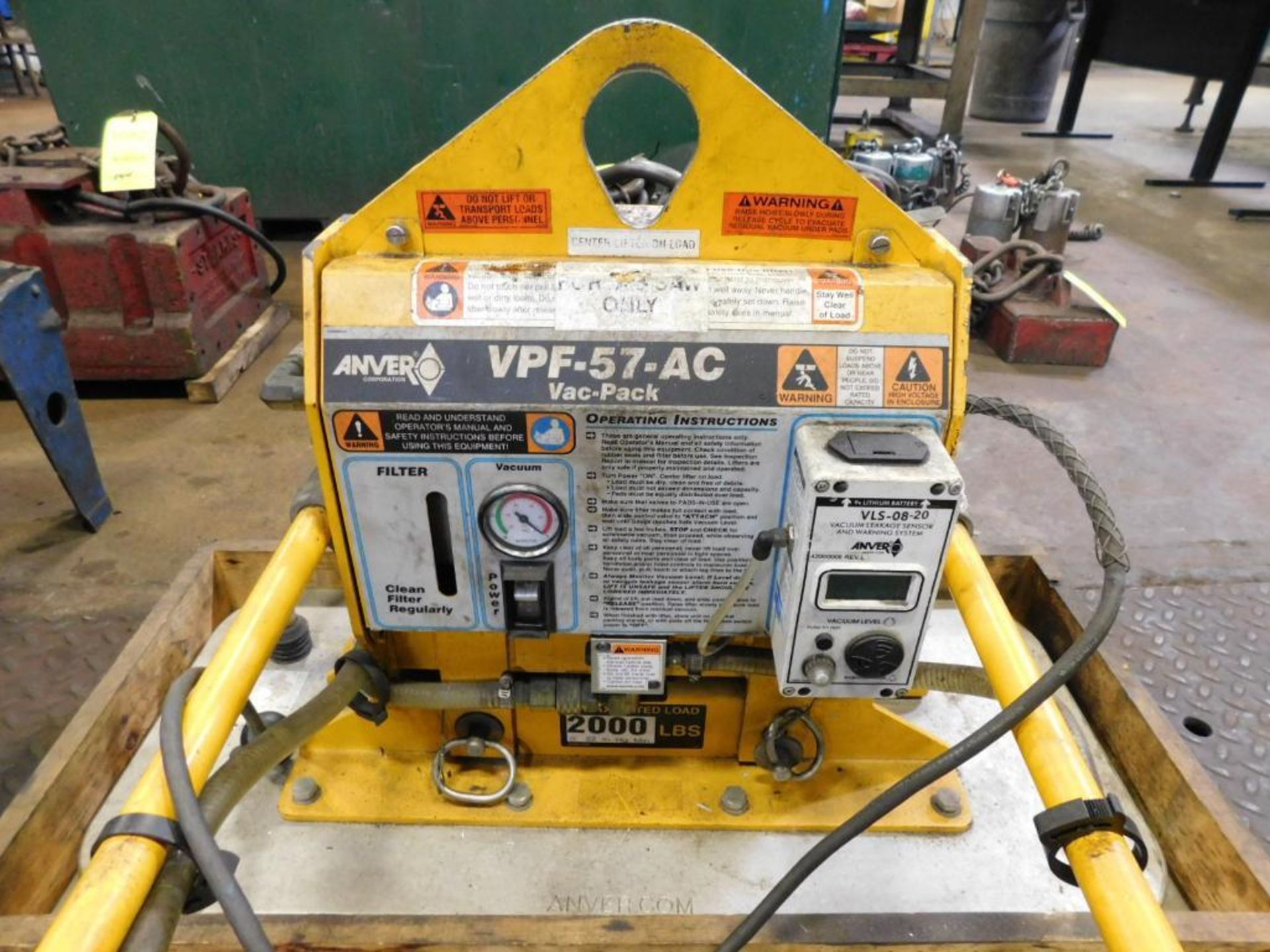 Anver VPF-57-AC Vac-Pack 1-Ton Vacuum Lifter - Image 3 of 7
