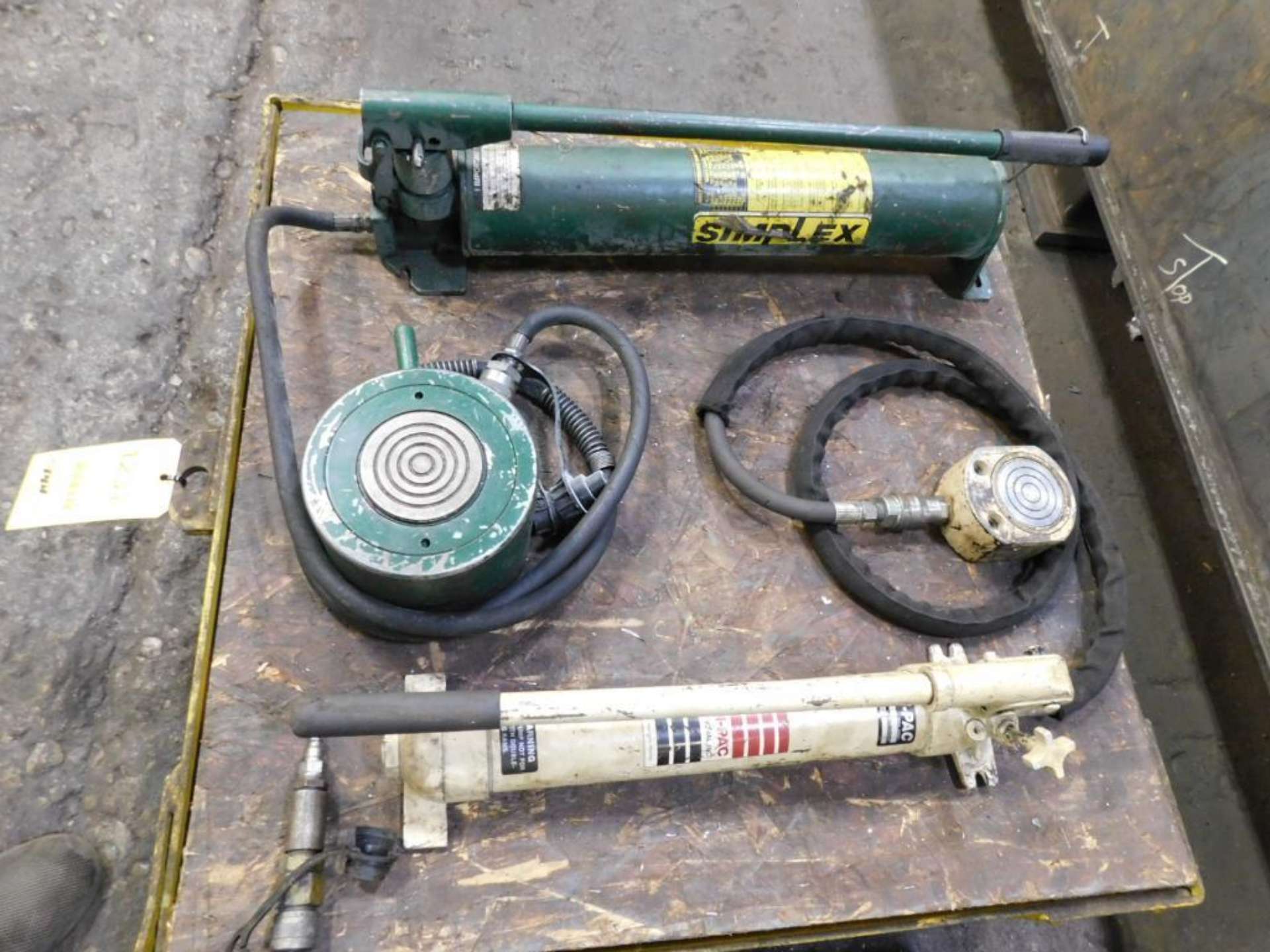 LOT: (1) Simplex, (1) Ram-Pac Hydraulic Hand Pump