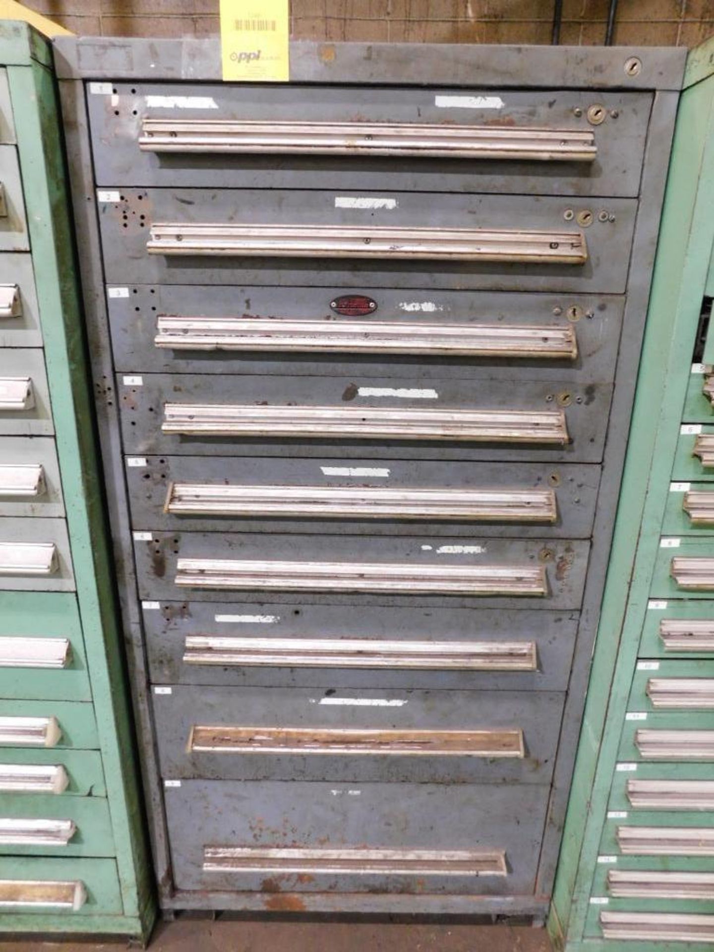 LOT: (1) 13-Drawer Tooling Cabinet, (1) 11-Drawer Tooling Cabinet - Image 2 of 3