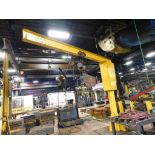 2-Ton Free Standing 360° Jib Crane w/Budgit 2-Ton Chain Hoist