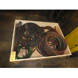 LOT: Assorted Torch Burners, Torches, Hosing in Crate