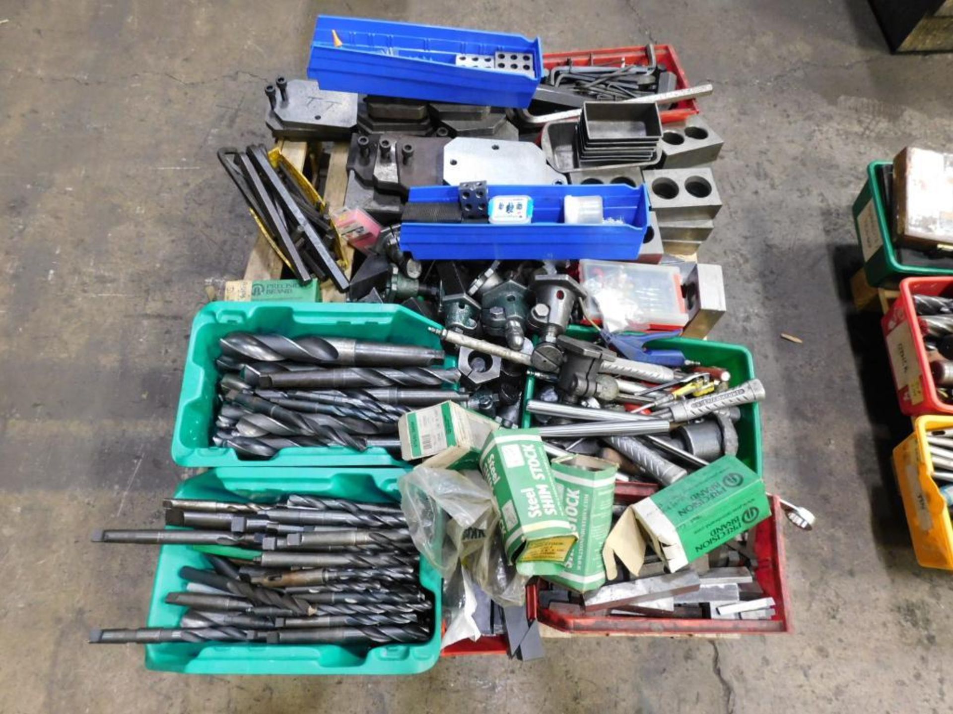 LOT: Assorted Taper Shank Drill Bits, Allen Wrenches, Tie-Down Equipment, Hammers, etc. in Crate - Image 4 of 4