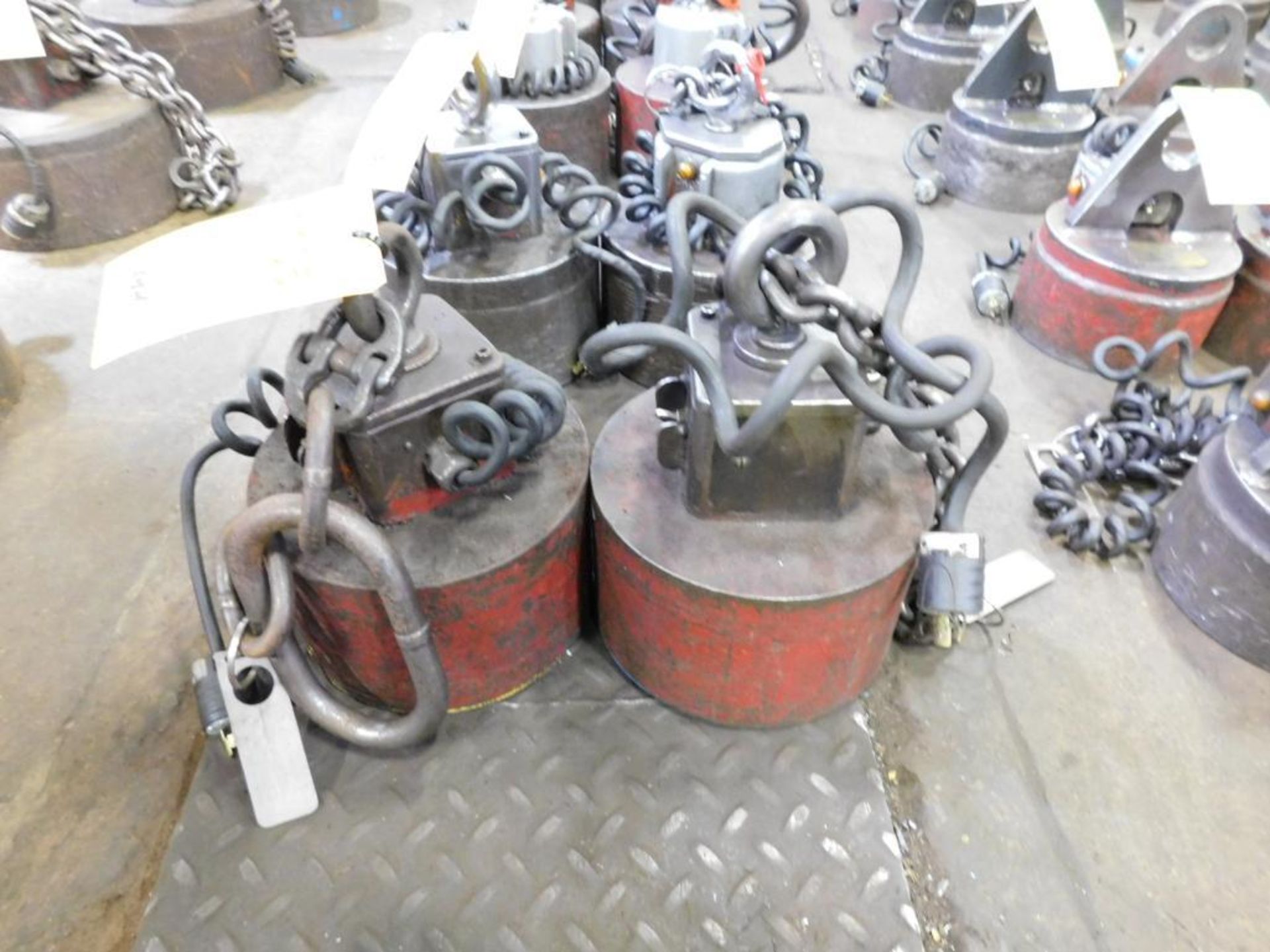 LOT: (2) 2,400 Lb. (approx.) Electromagnetic Lifting Magnets