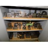 LOT: Cabinet w/Contents: Assorted Right Angle Blocks, Fixtures, etc.