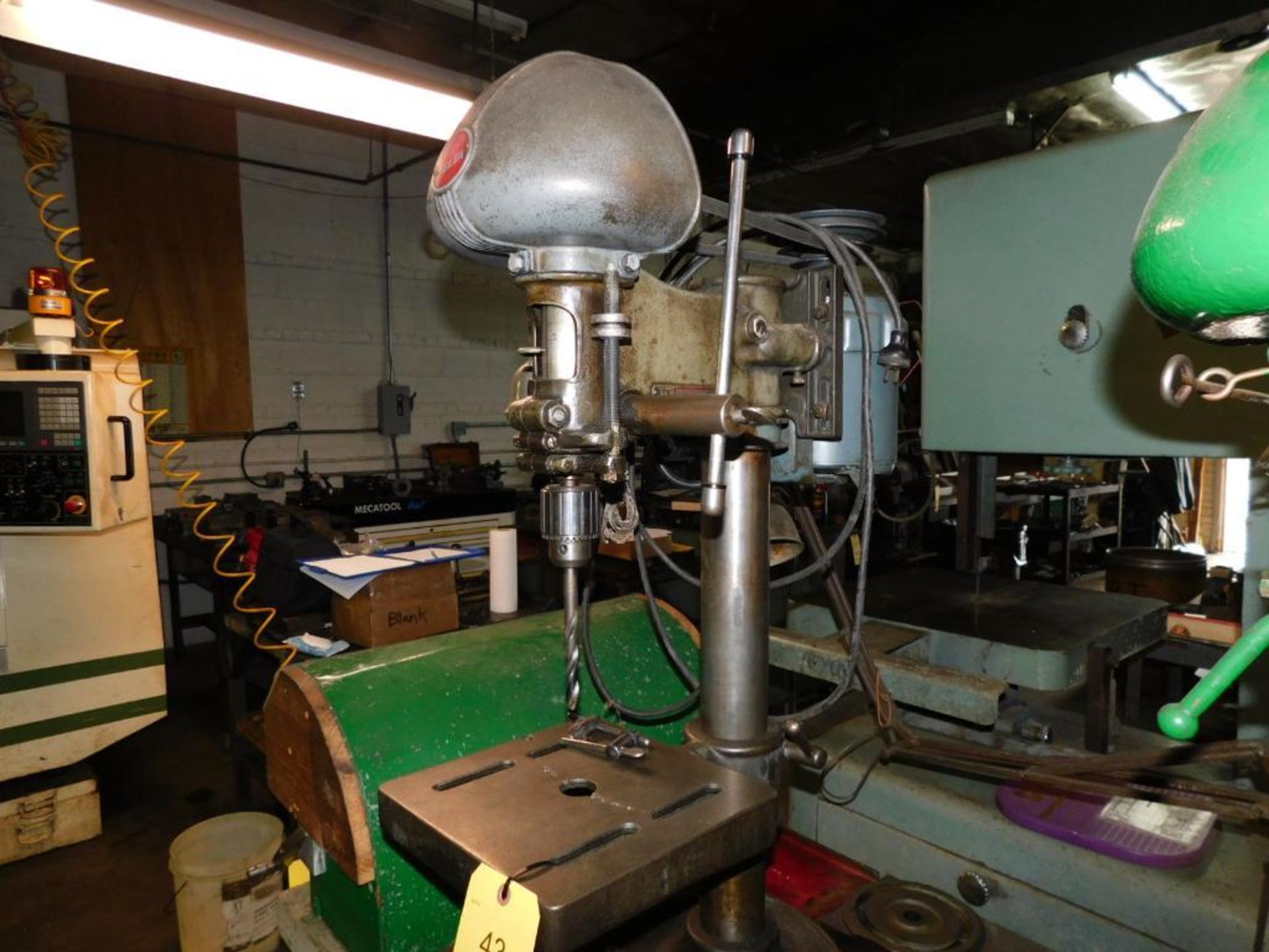 Delta Bench Top Drill Press w/Retirement Light, S/N 17-3759, 10" x 10" Adjustable Height Work Table, - Image 3 of 7