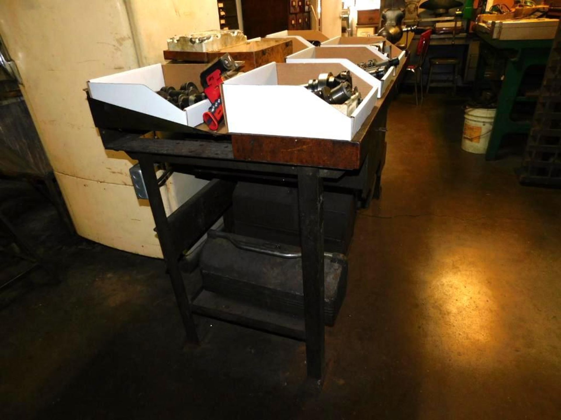 Wilton HD 9400 4" Torpedo Vise on Polland 60" x 29" Work Table (NO CONTENTS, DELAYED REMOVAL, CONTAC - Image 7 of 8